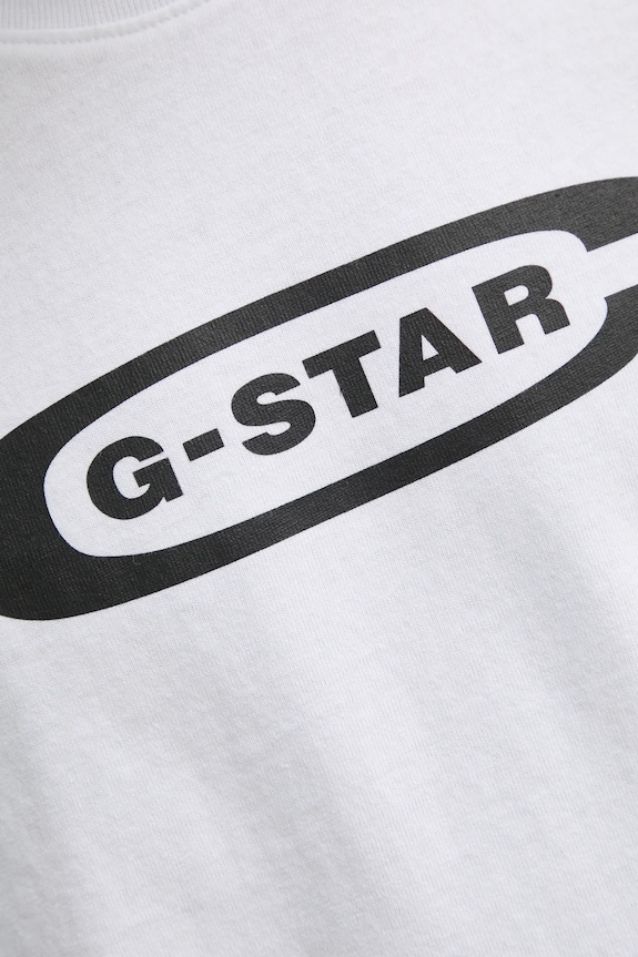Bavlněné tričko G-Star D26350.C336 bílá
