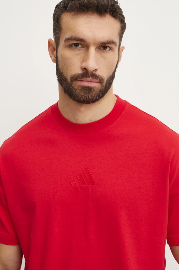 Bavlněné tričko adidas ALL SZN červená JC5346