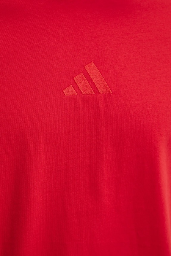 Bavlněné tričko adidas ALL SZN JC5346 červená