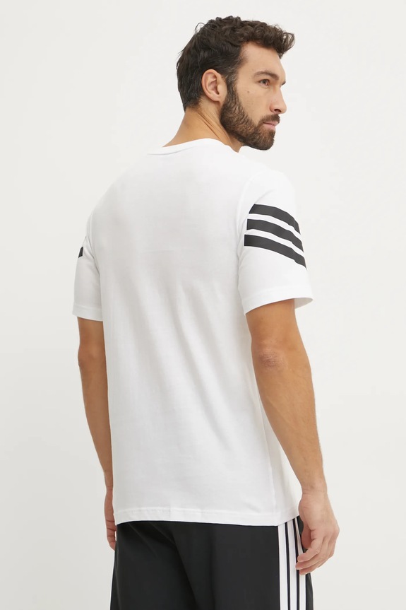 Oblečenie Bavlnené tričko adidas Future Icons JD4880 biela