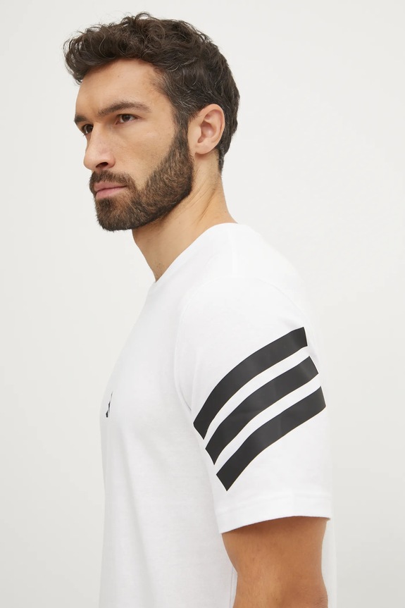 Bavlnené tričko adidas Future Icons biela JD4880