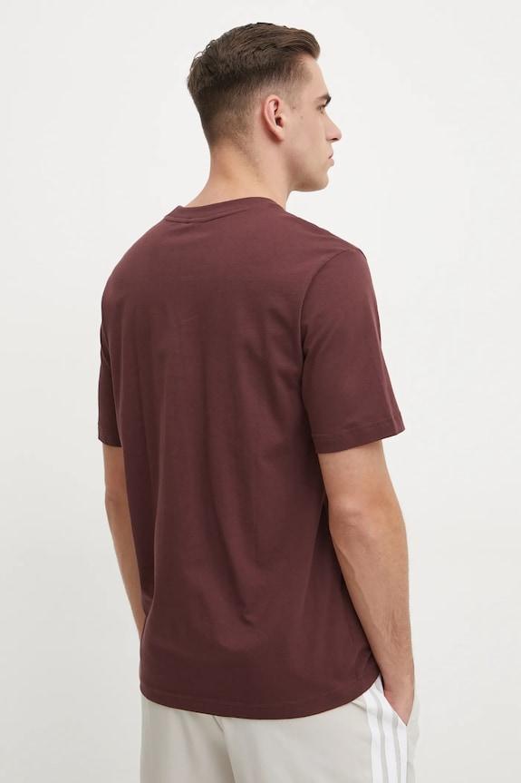 Oblačila Bombažna kratka majica adidas Essentials JE8939 bordo