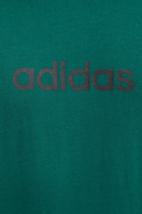 Βαμβακερό μπλουζάκι adidas Essentials Linear JE8997 πράσινο