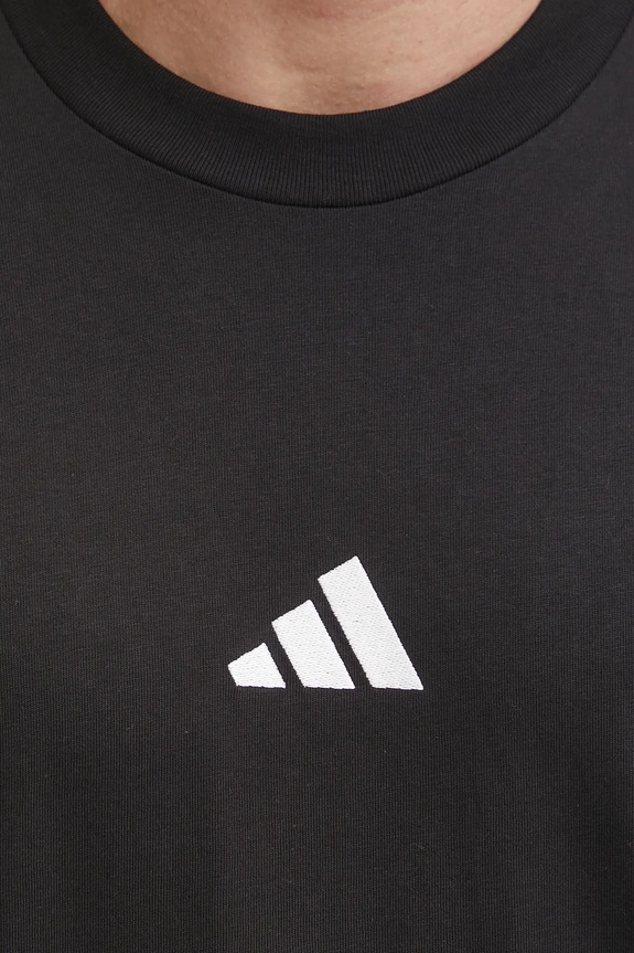 Bavlnené tričko adidas Essential JE9024 čierna