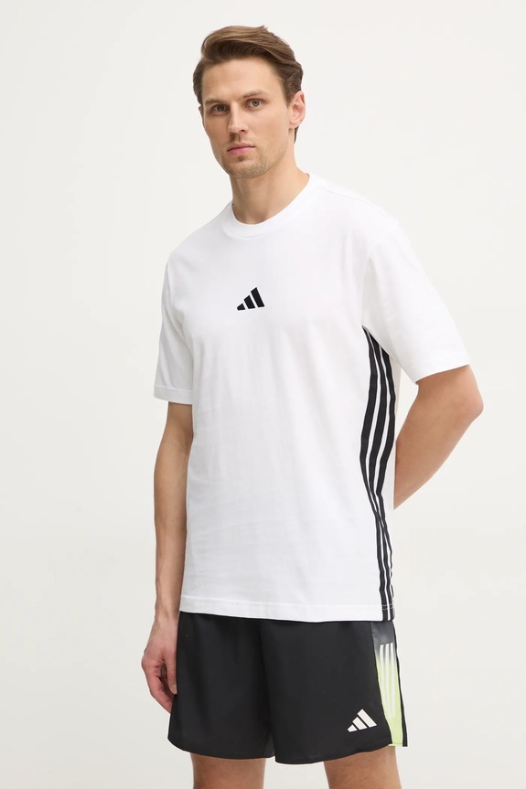 adidas tricou din bumbac Essentials alb JE6388