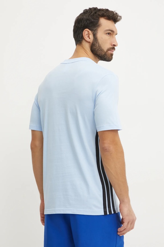 Odzież adidas t-shirt bawełniany Essentials JE6397 niebieski