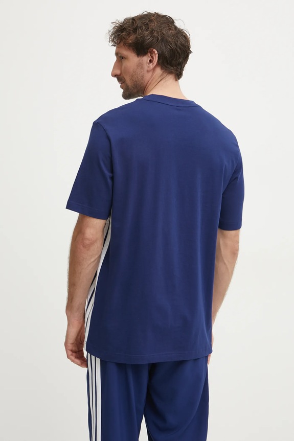 Oblečenie Bavlnené tričko adidas Essentials JE6399 tmavomodrá