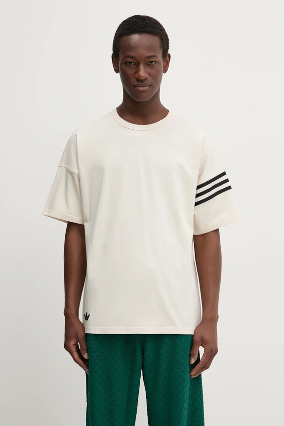 adidas Originals cotton t-shirt Neuclassics cotton beige JC9933