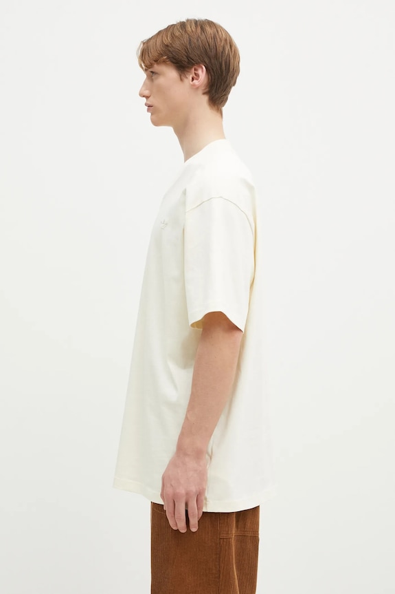 Бавовняна футболка adidas Originals FRONT ST TEE JD0912 бежевий SS25