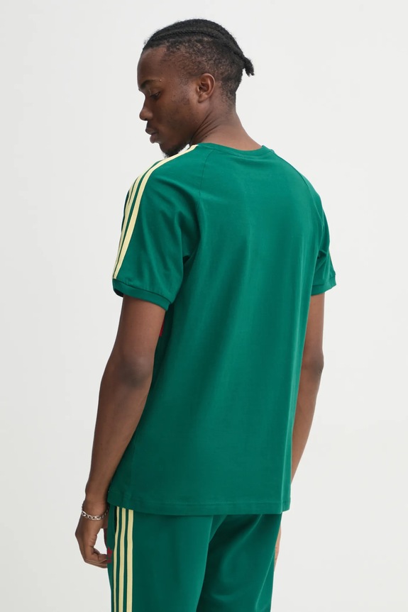 Abbigliamento adidas Originals t-shirt in cotone 3S PANEL JD4277 verde
