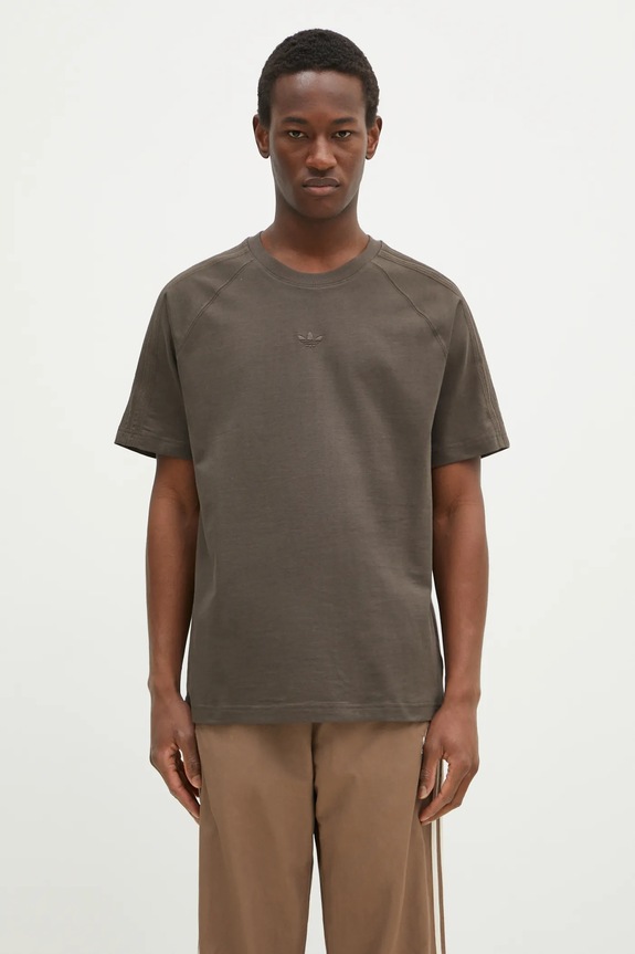 adidas Originals cotton t-shirt Essential cotton green JD3276