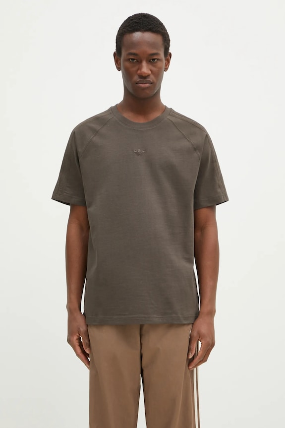 adidas Originals cotton t-shirt Essential cotton green JD3276