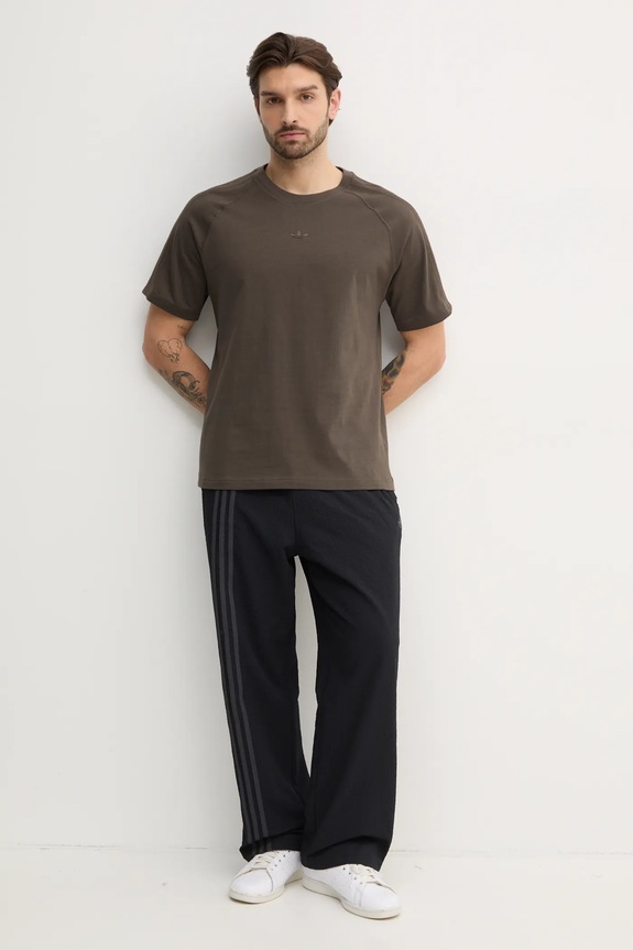 Bavlnené tričko adidas Originals Essential JD3276 zelená SS25