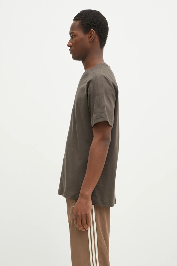 adidas Originals cotton t-shirt Essential JD3276 green SS25