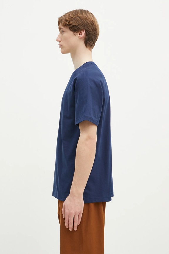 adidas Originals t-shirt bawełniany Essential JD3279 granatowy SS25