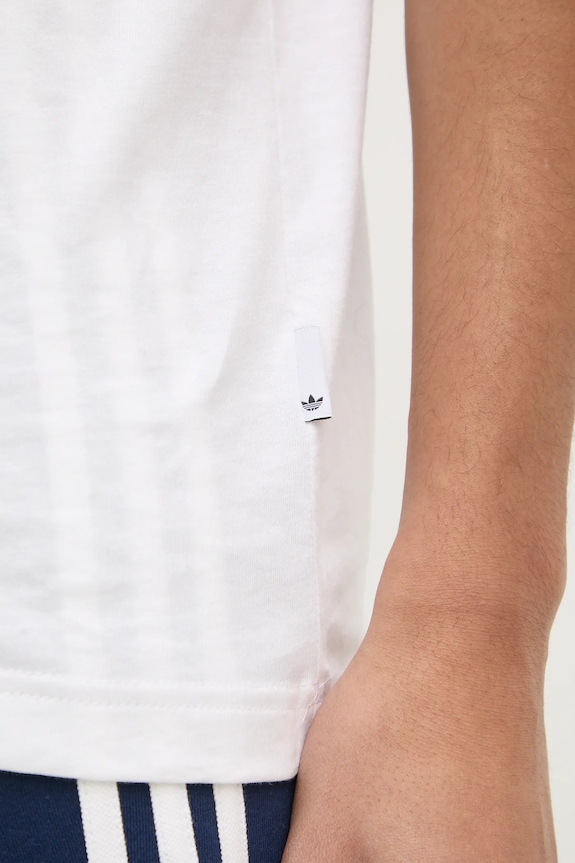 adidas Originals pamut póló Q12 TS STREET B JD0677 bézs
