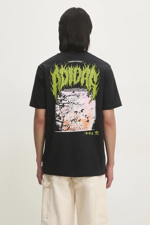 adidas Originals cotton t-shirt Q12 TS DEATH regular black JP2678
