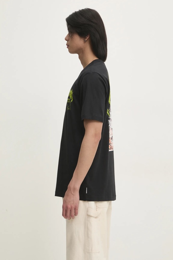 adidas Originals cotton t-shirt Q12 TS DEATH JP2678 black SS25