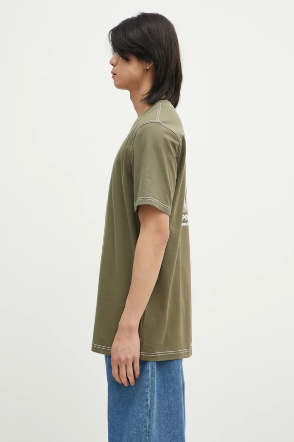 Бавовняна футболка adidas Originals Wabash JP4476 зелений SS25