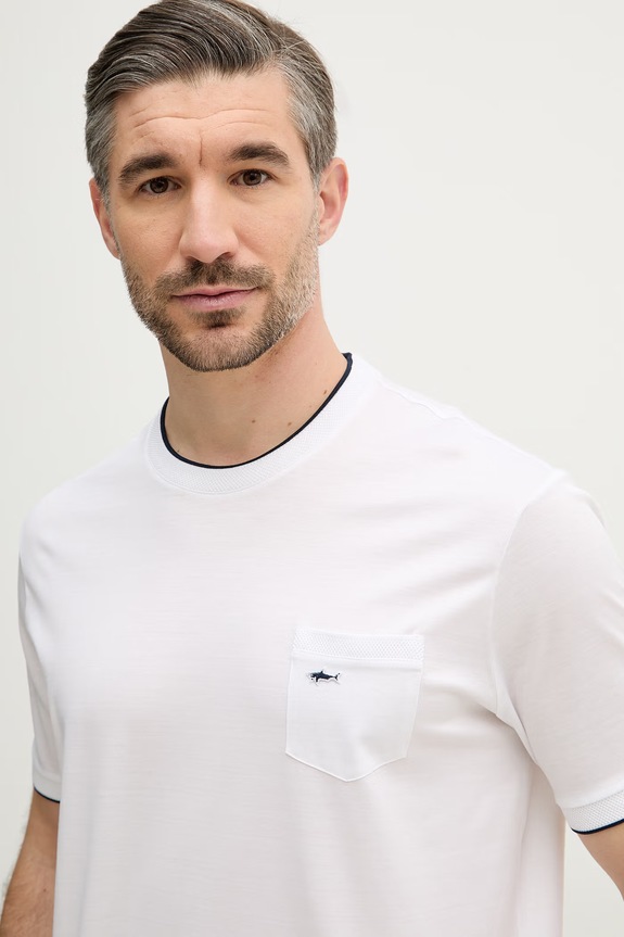Paul&Shark t-shirt in cotone bianco 25411007