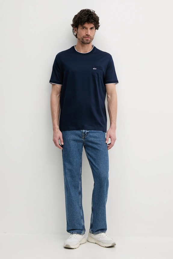 Paul&Shark t-shirt bawełniany 25411007 granatowy SS26