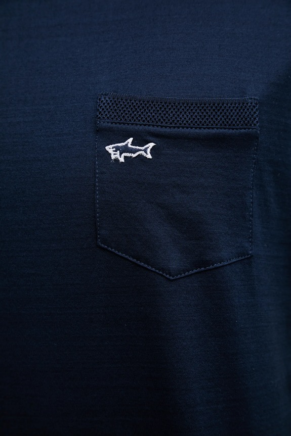 Paul&Shark t-shirt bawełniany 25411007 granatowy