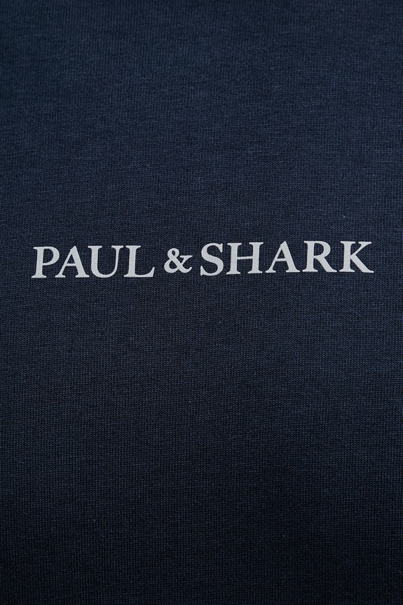Bavlnené tričko Paul&Shark tmavomodrá 25411088