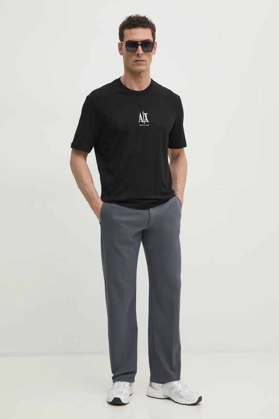 Armani Exchange tricou din bumbac XM000363.AF12308.NOS negru AA00