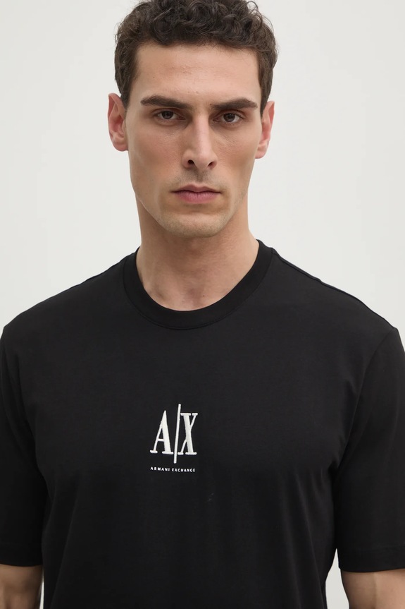 Armani Exchange tricou din bumbac negru XM000363.AF12308.NOS