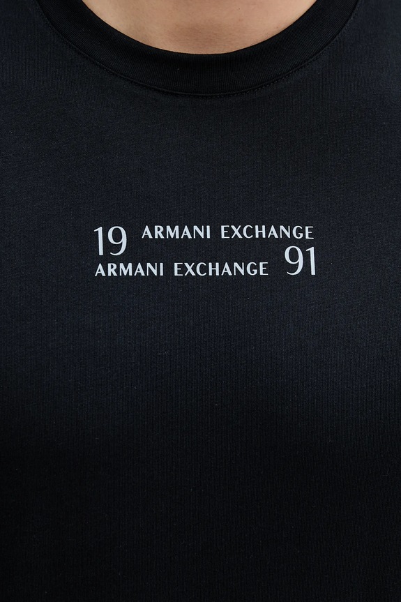 Armani Exchange pamut póló XM000539.AF10362 sötétkék