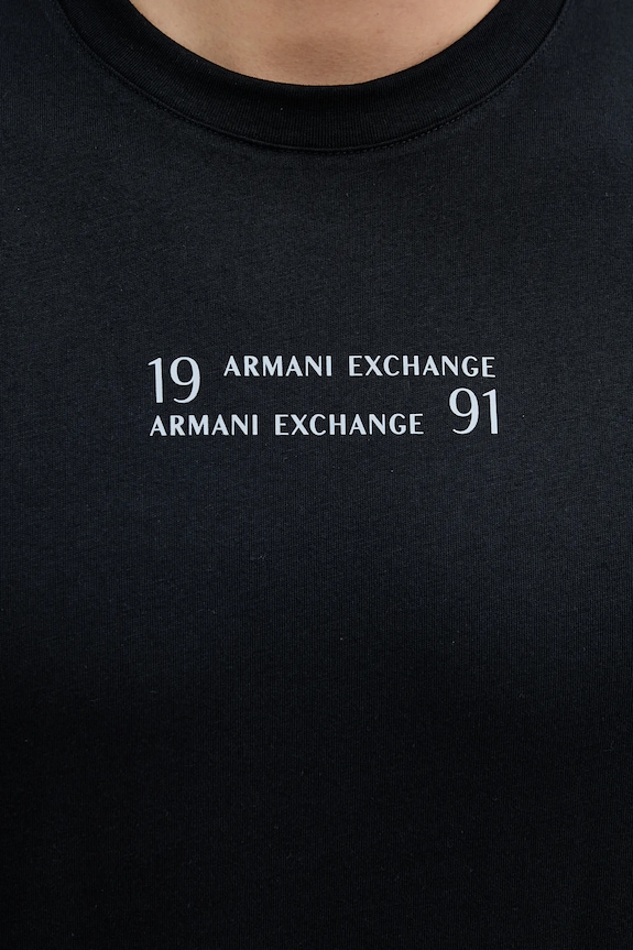 Armani Exchange pamut póló XM000539.AF10362 sötétkék