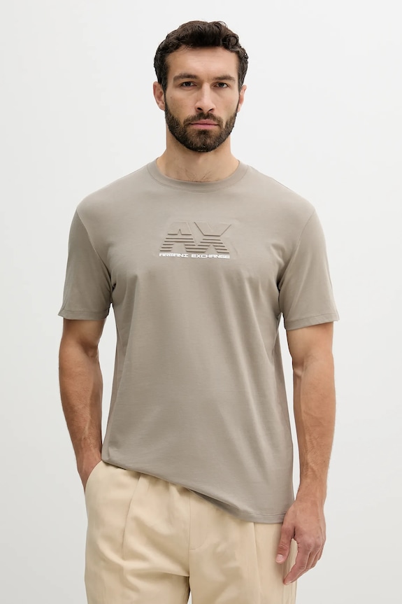 Armani Exchange pamut póló pamut bézs XM000544.AF10361