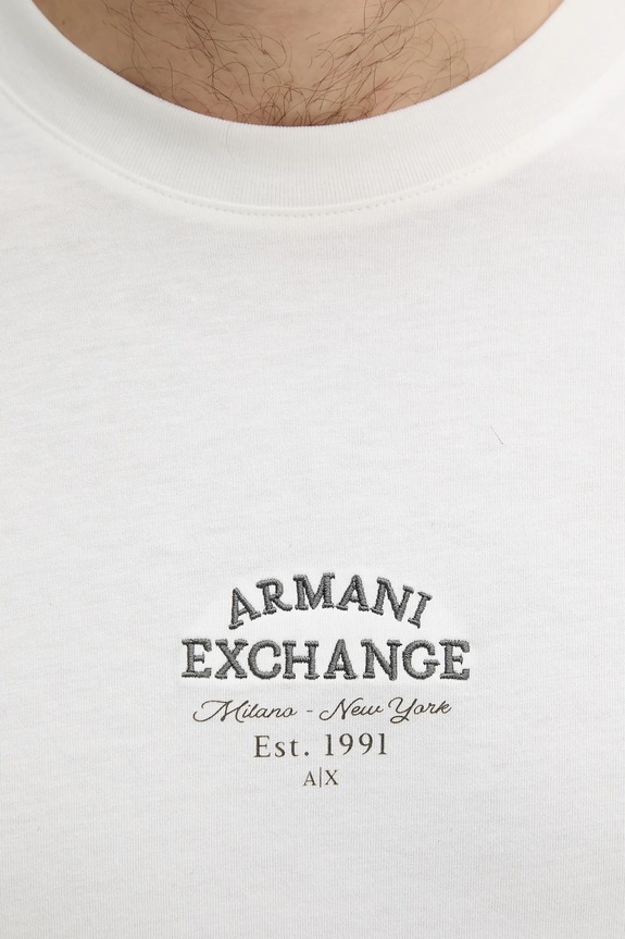 Armani Exchange pamut póló fehér XM000761.AF12308