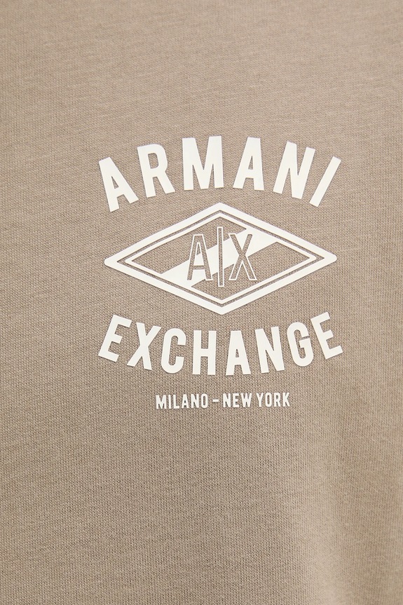 Armani Exchange t-shirt bawełniany beżowy XM000550.AF10362
