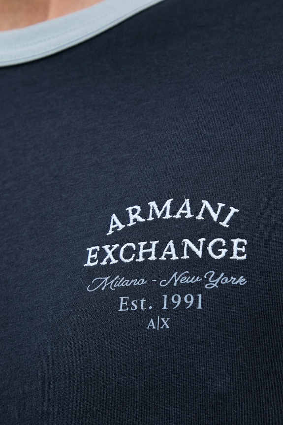 Armani Exchange t-shirt bawełniany XM000536.AF10334 granatowy