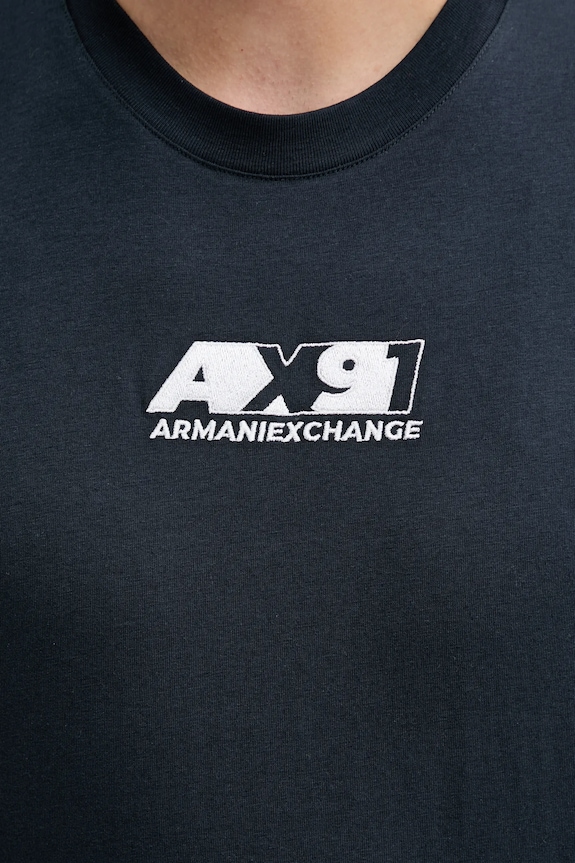 Armani Exchange t-shirt in cotone XM000538.AF10334 blu navy
