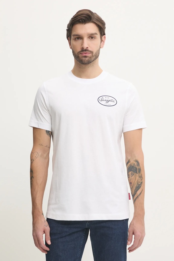 Joop! pamut póló 30045502 fehér SS25
