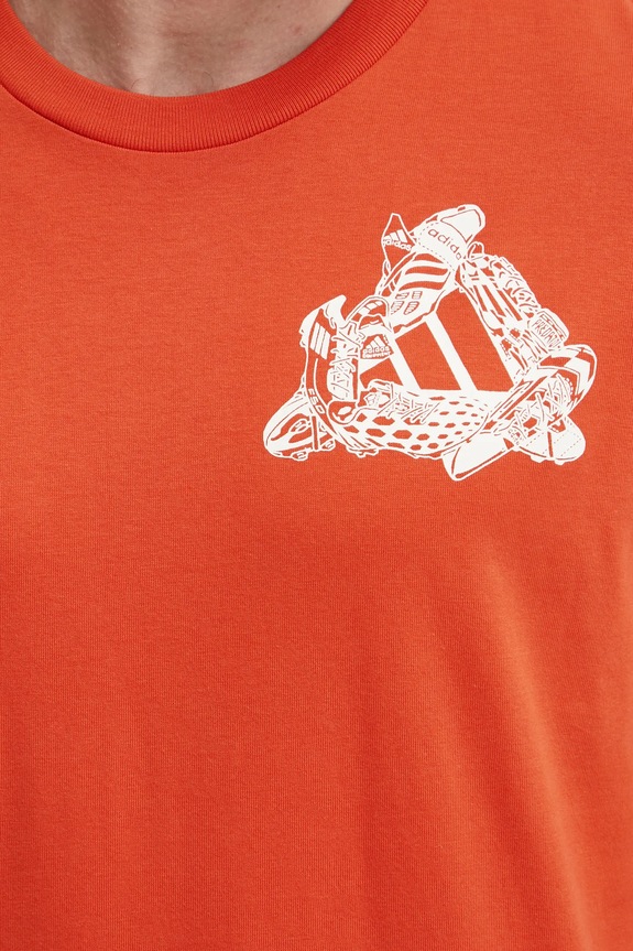 adidas Performance t-shirt Fun Kicks JD8212 arancione