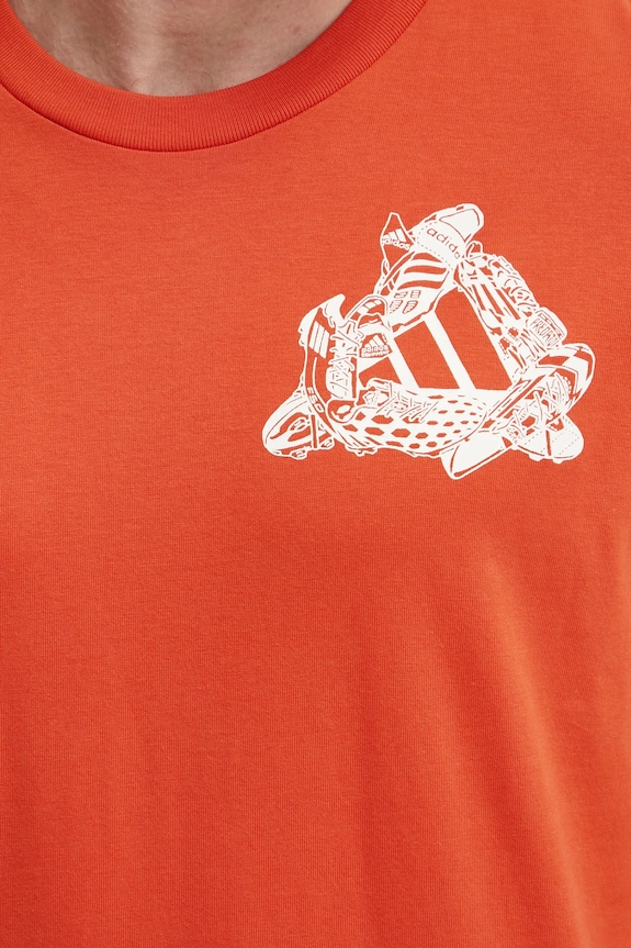 adidas Performance t-shirt Fun Kicks JD8212 arancione
