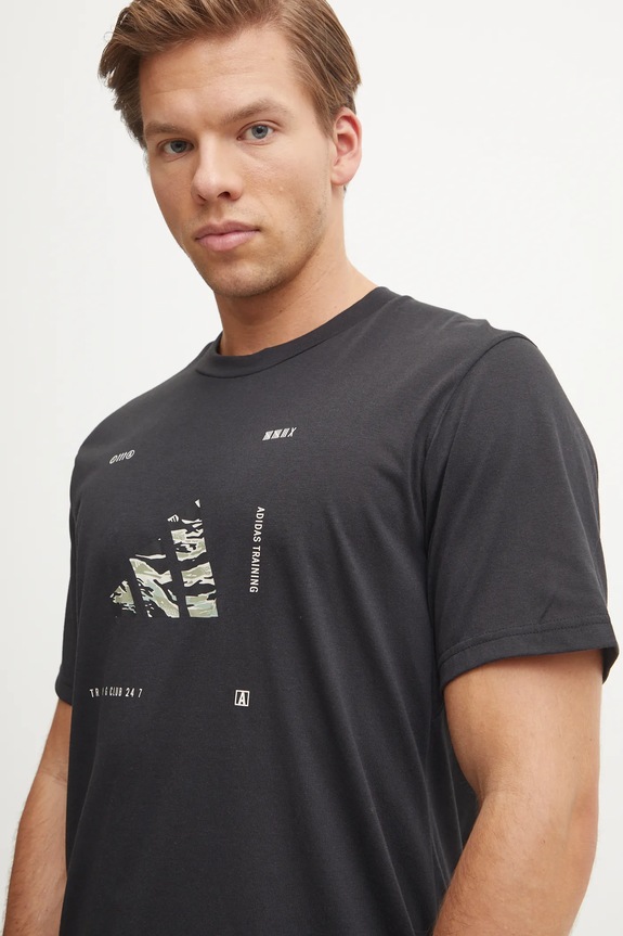 Tréninkové tričko adidas Performance Box Logo černá JD8231