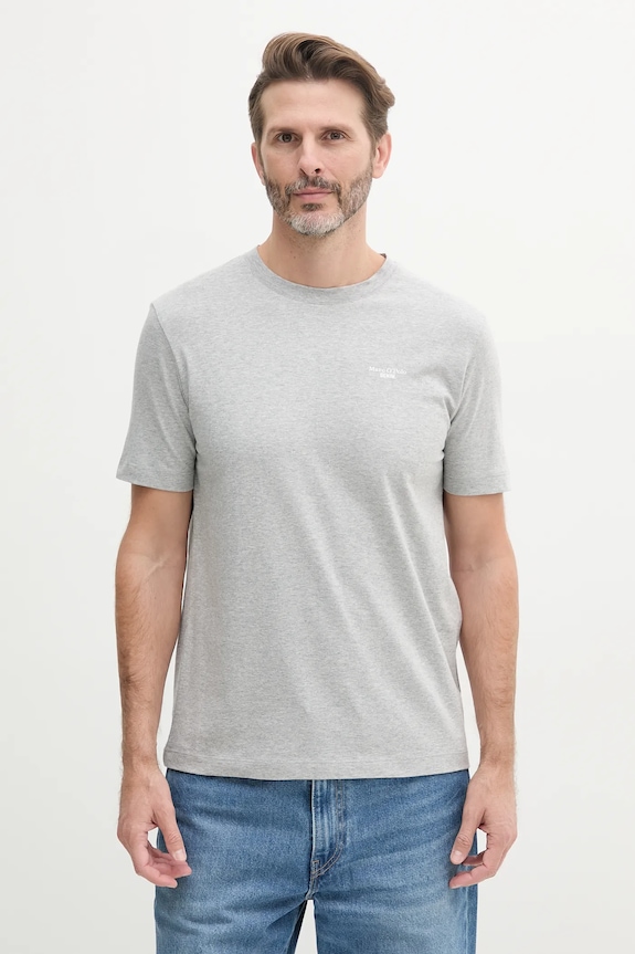 Βαμβακερό μπλουζάκι Marc O'Polo 2-pack κανονικό μαύρο 5000006181