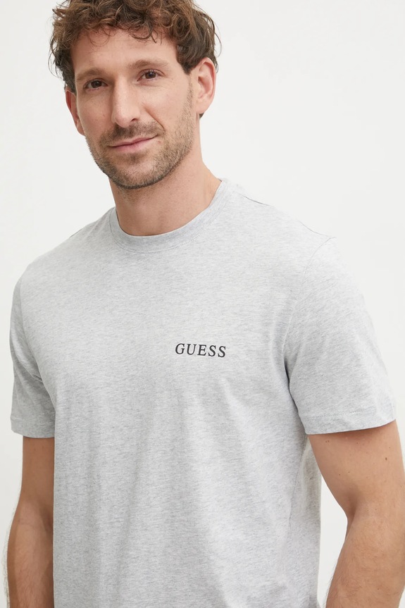 Pamučna majica Guess siva U4BM03.KCAM1