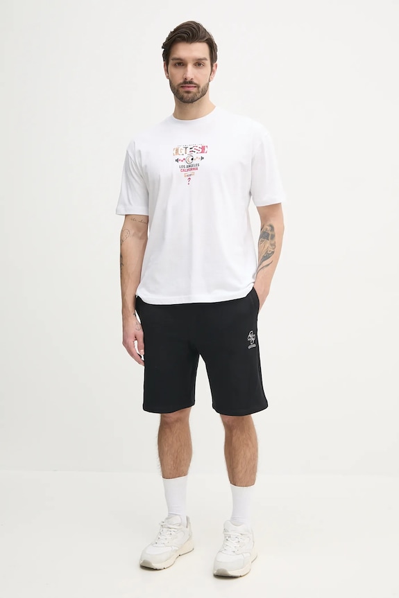 Guess tricou din bumbac M5RI03.I3Z14 alb SS25