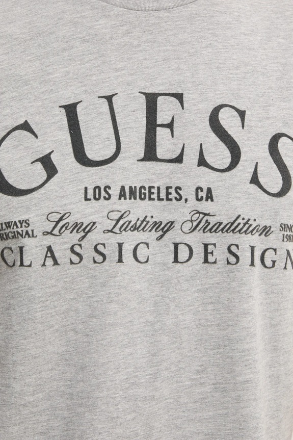 Βαμβακερό μπλουζάκι Guess M5RI43.K9RM1 γκρί