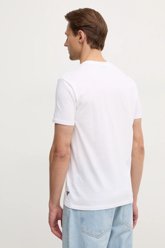 Îmbrăcăminte Guess tricou din bumbac M5RI59.K9RM1 alb