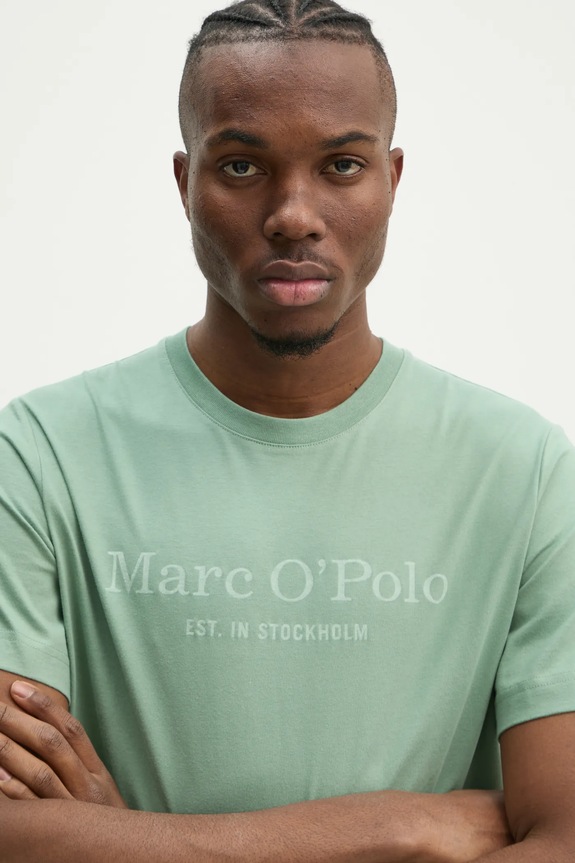 Bavlněné tričko Marc O'Polo zelená 520201251052