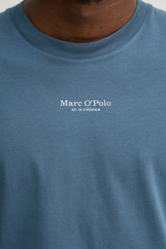 Bavlněné tričko Marc O'Polo 520201251382 modrá