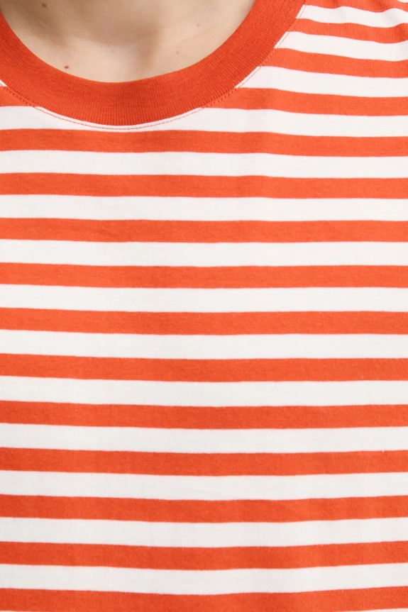 Βαμβακερό μπλουζάκι Marc O'Polo 522216051326 πορτοκαλί