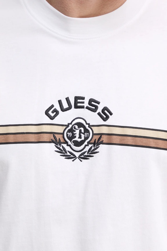 Bavlněné tričko Guess MOJO Z5RI02.I3Z14 bílá