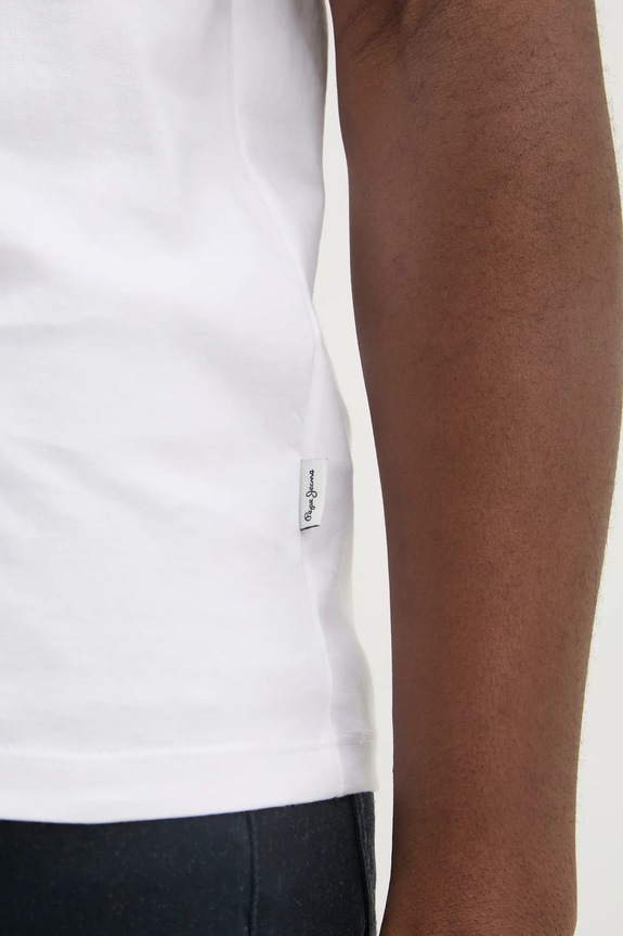 Bavlnené tričko Pepe Jeans DORIAN TEE PM509721 biela